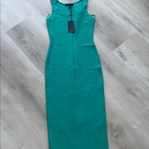 A/X Armani Exchange Teal Sleeveless Maxi Dress
